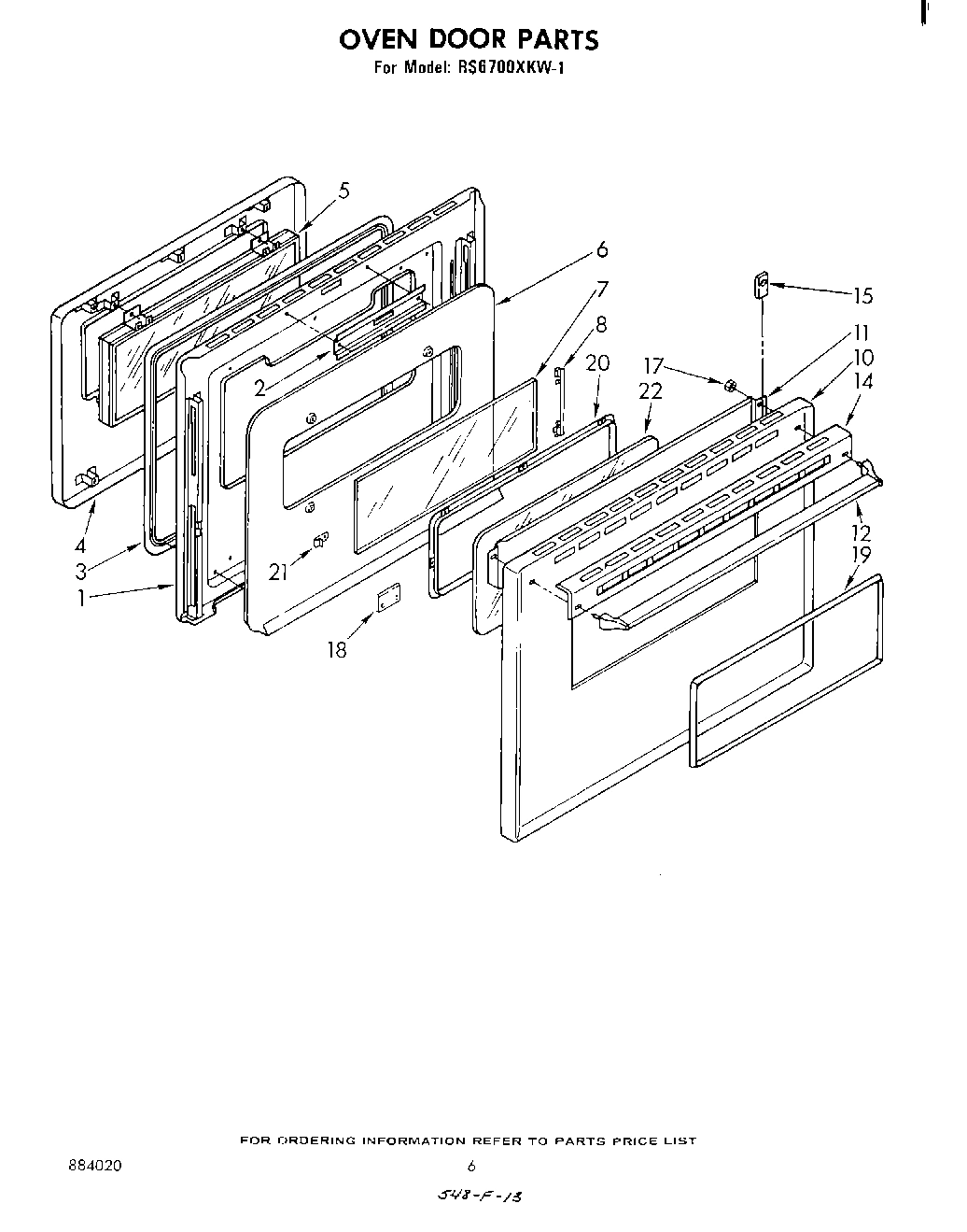 05 - OVEN DOOR , LITERATURE AND OPTIONAL