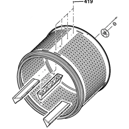 WE21X32461 GE Drum Assembly