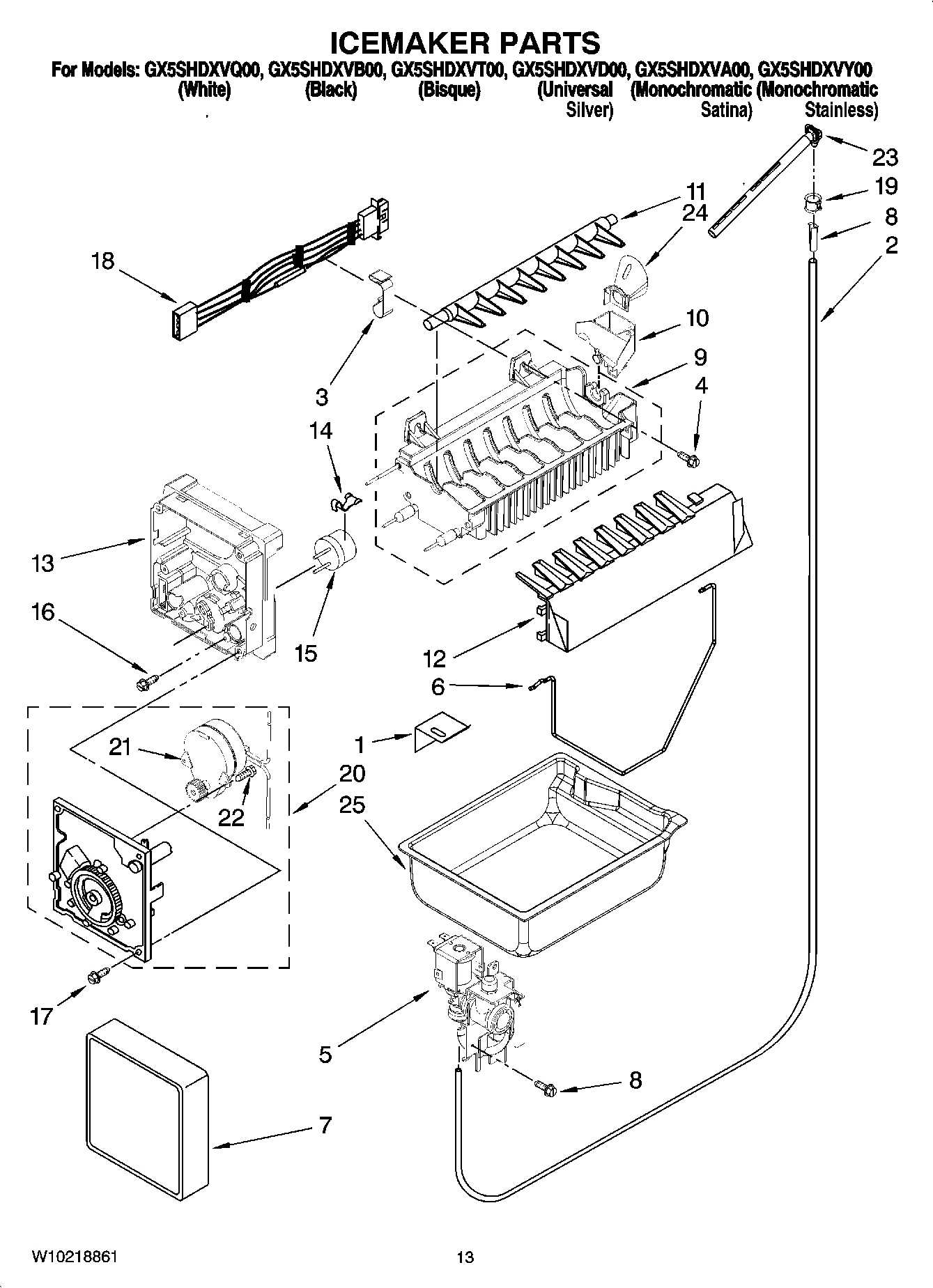 08 - ICEMAKER PARTS