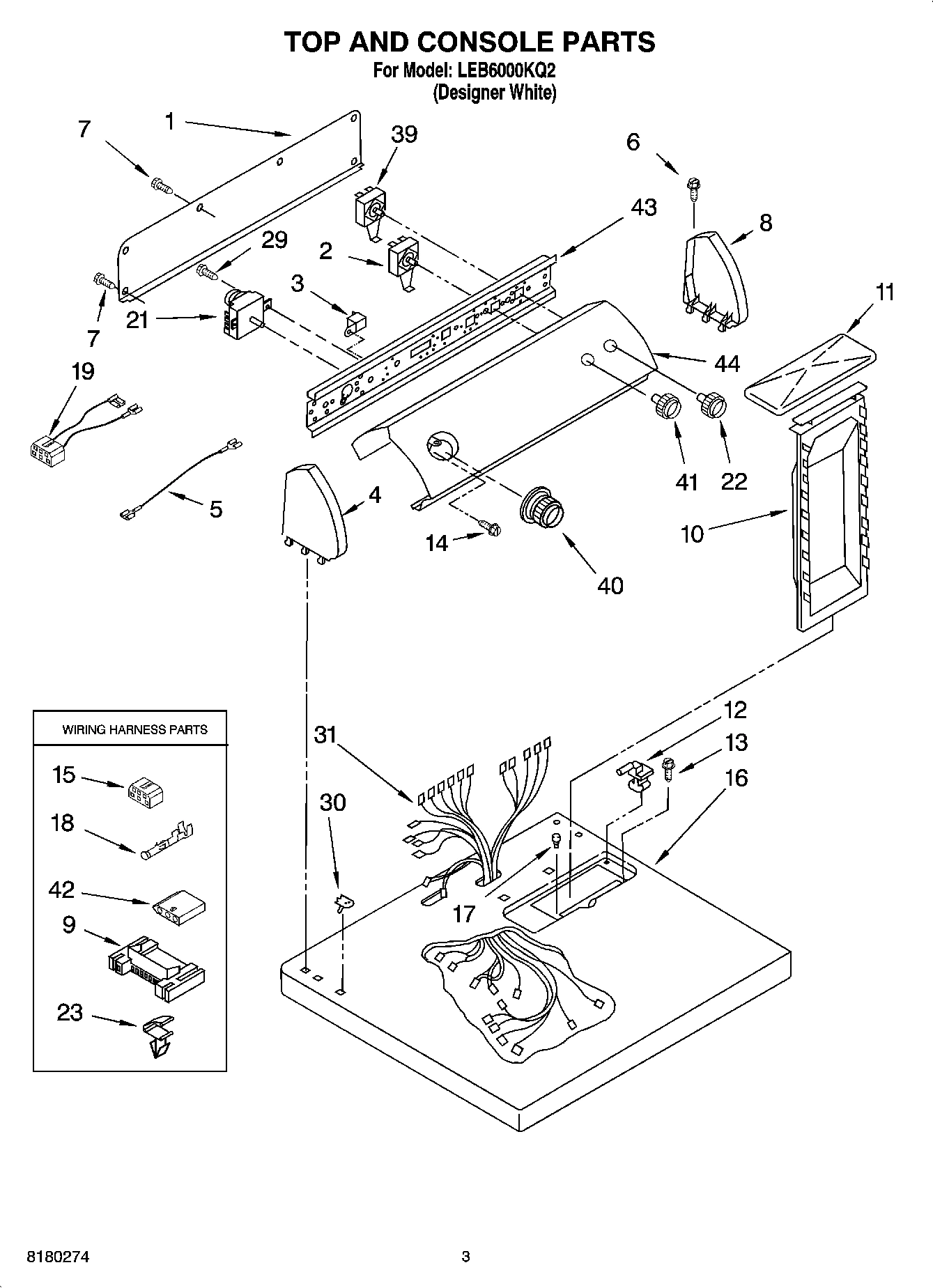 02 - TOP AND CONSOLE PARTS