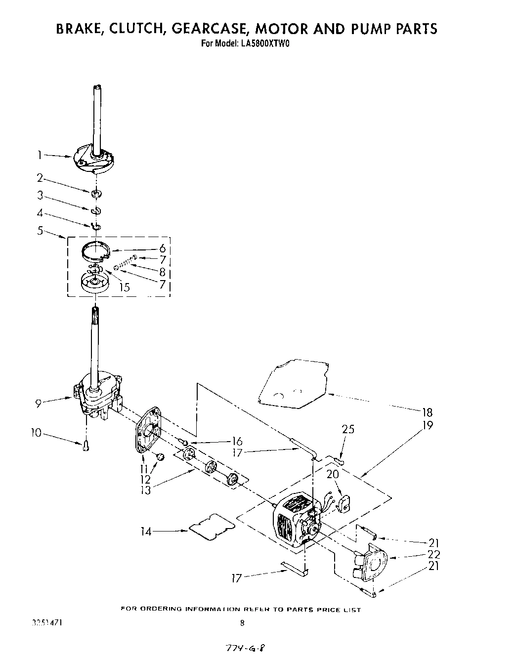 06 - BRAKE, CLUTCH, GEARCASE, MOTOR AND PUMP