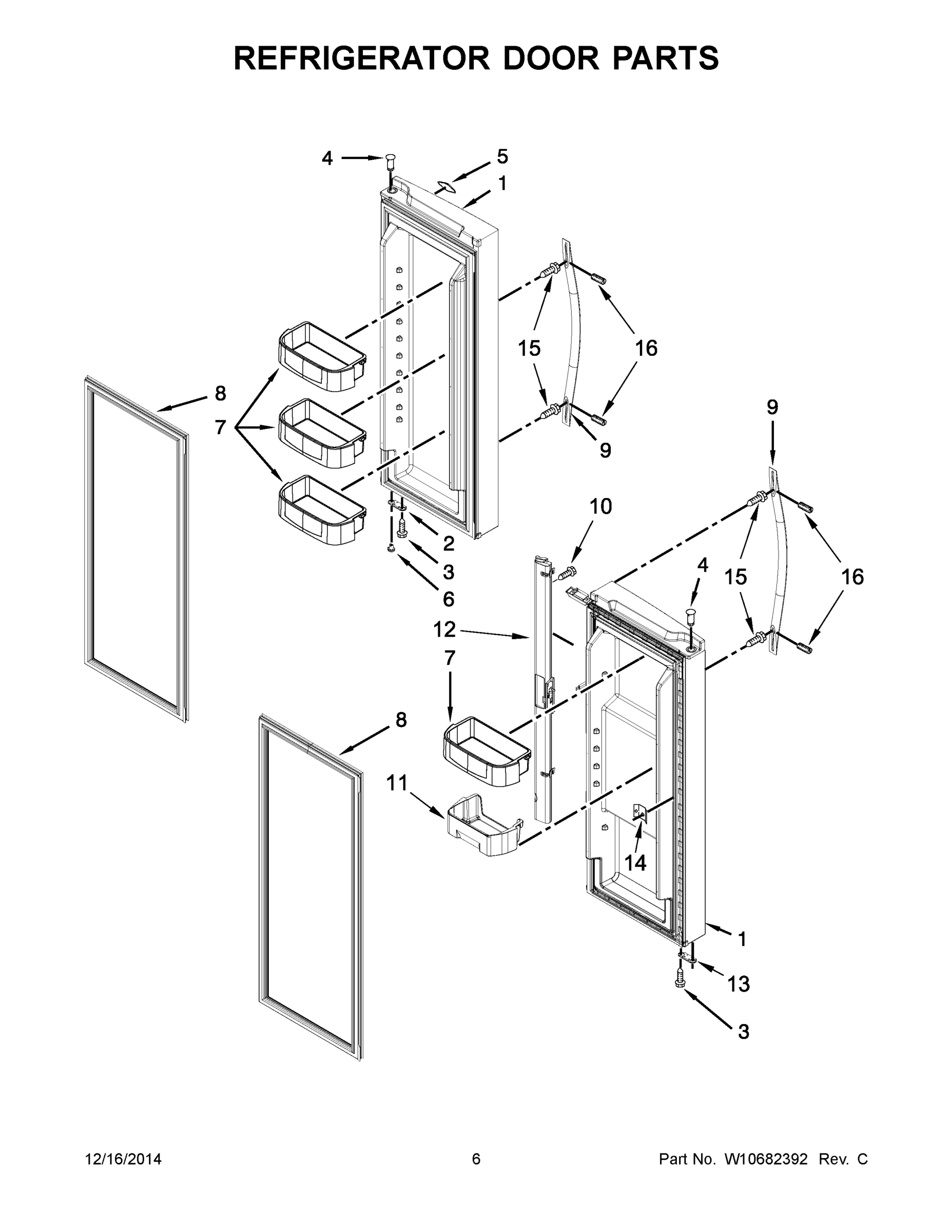 04 - REFRIGERATOR DOOR PARTS