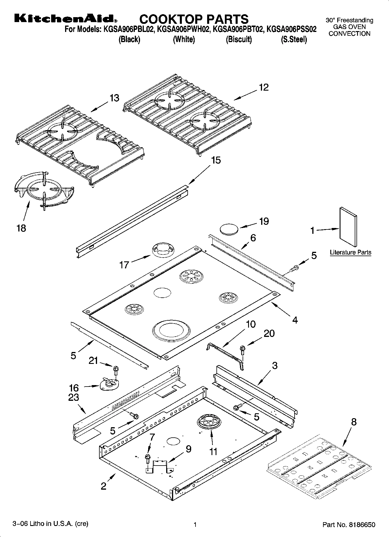 01 - COOKTOP PARTS