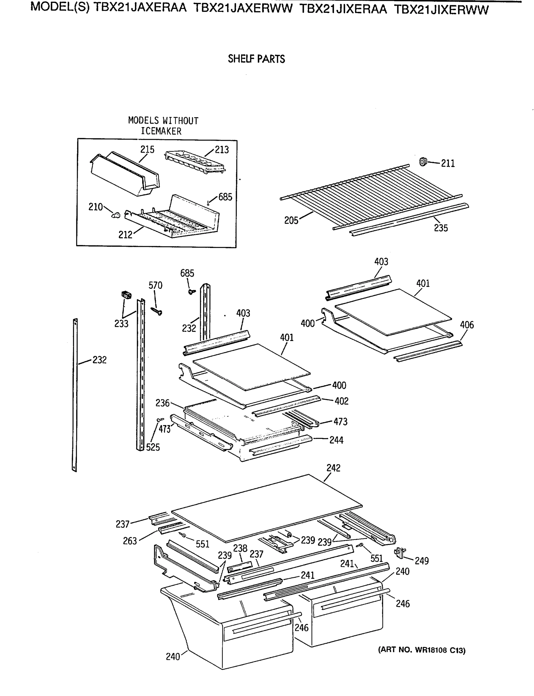 SHELF PARTS