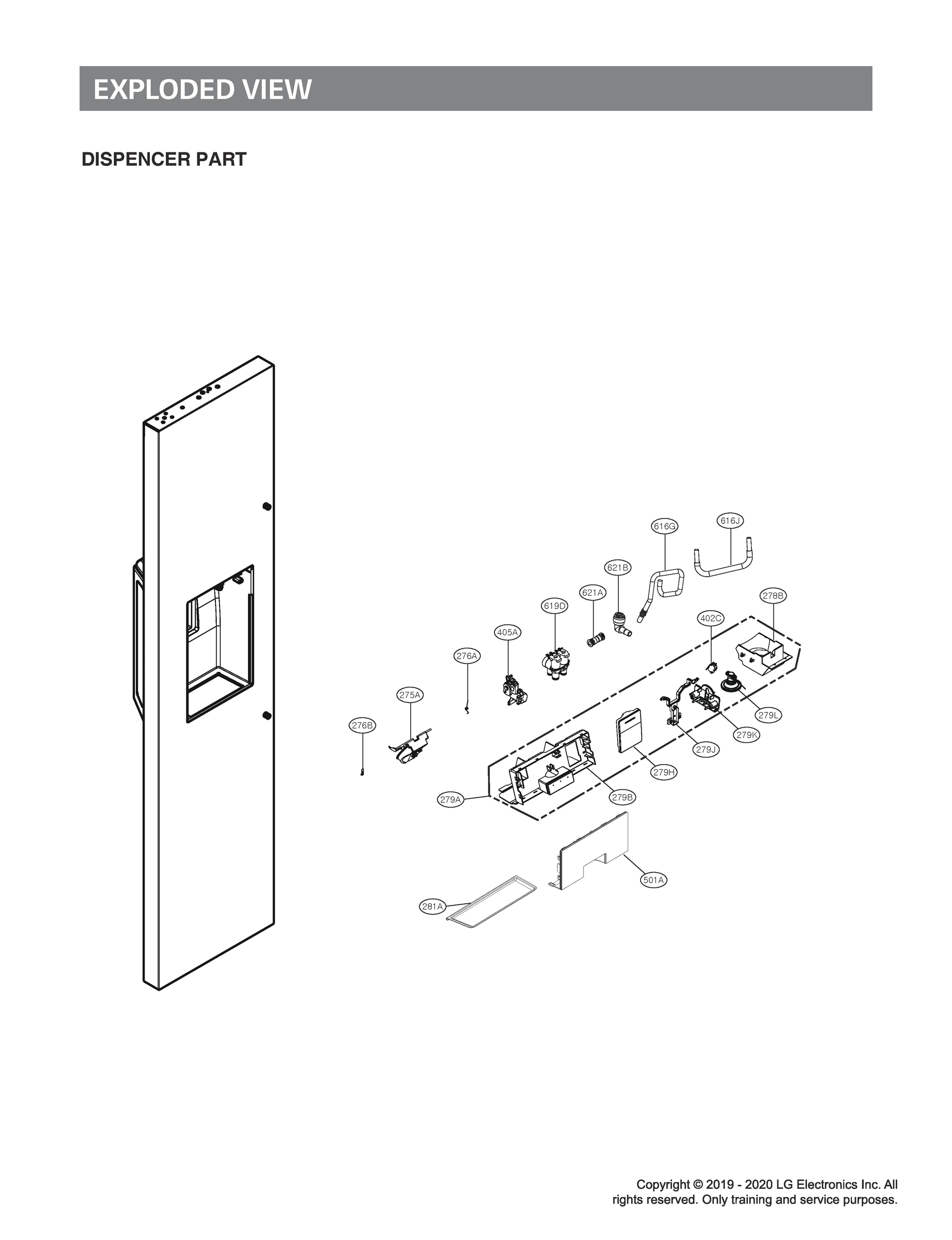 DISPENSER PARTS
