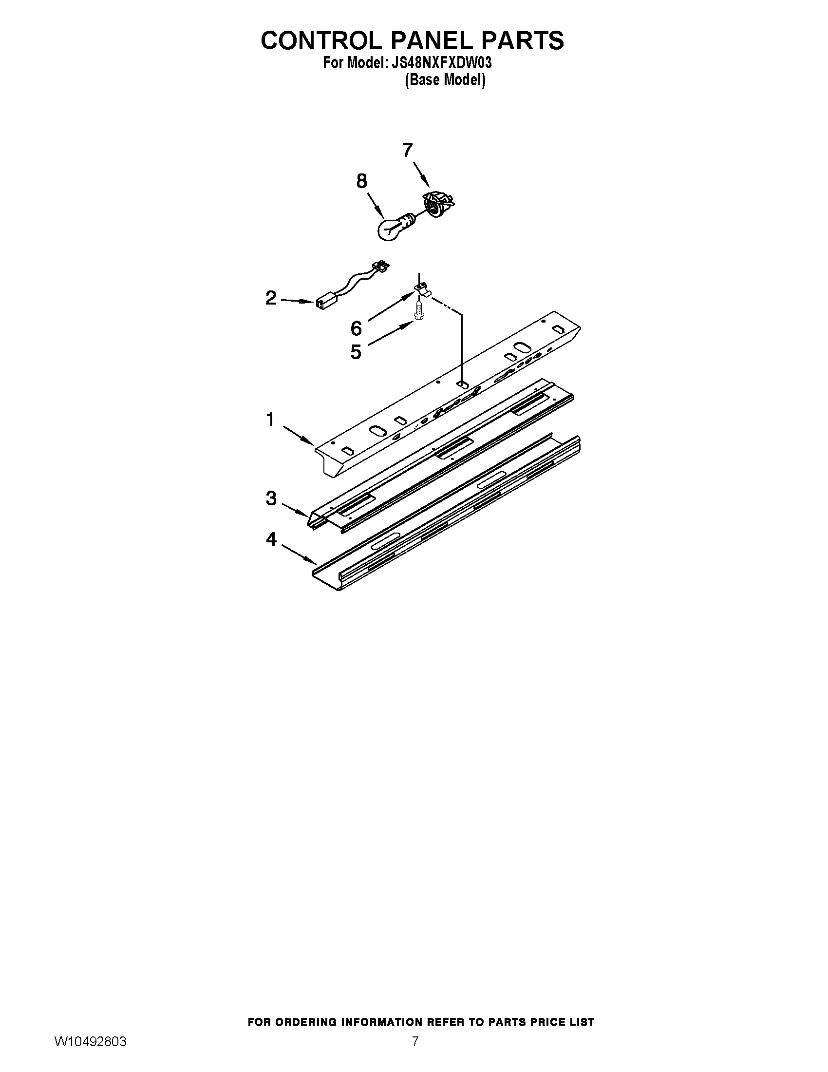 05 - CONTROL PANEL PARTS