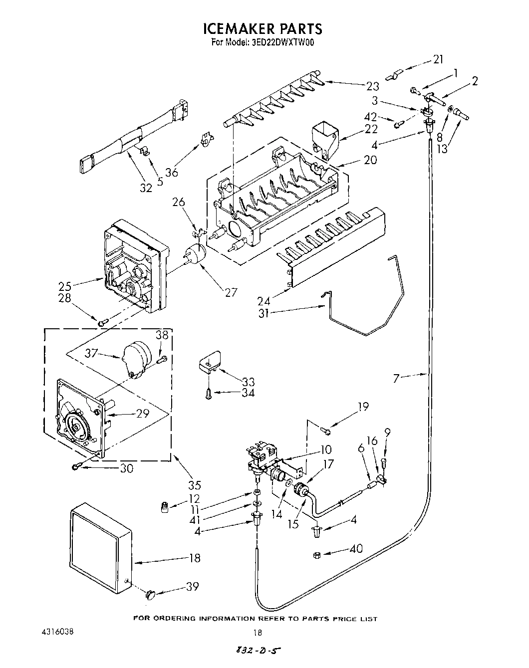 14 - ICE MAKER , NOT ILLUSTRATED