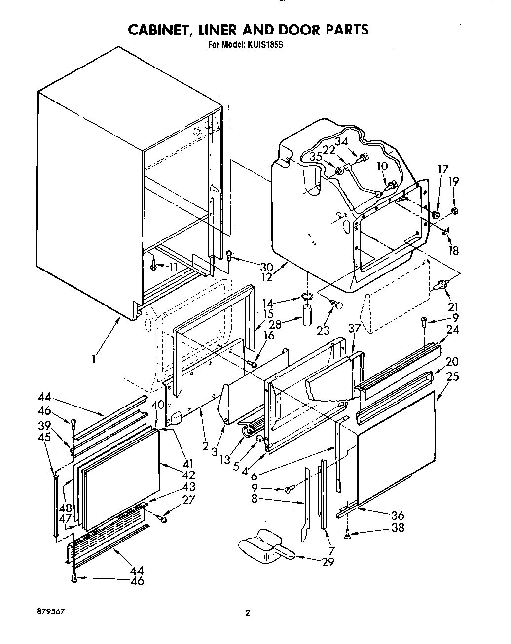 02 - CABINET, LINER AND DOOR, LIT/OPTIONAL