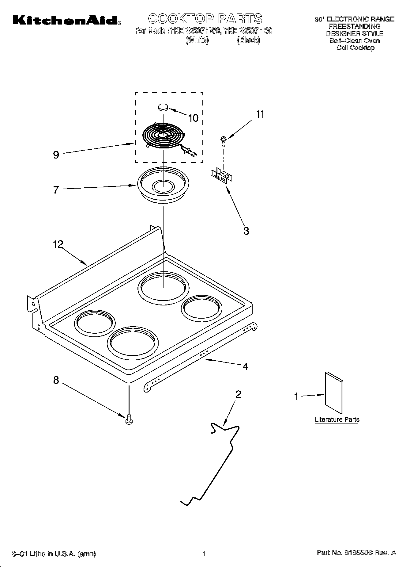 01 - COOKTOP PARTS