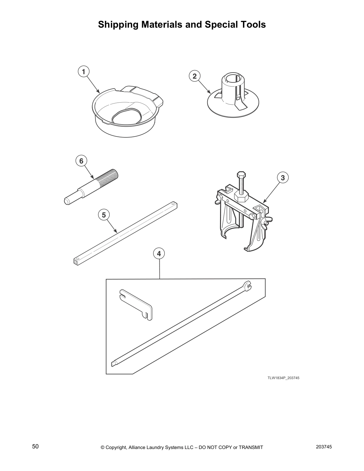 Shipping Materials and Special Tools