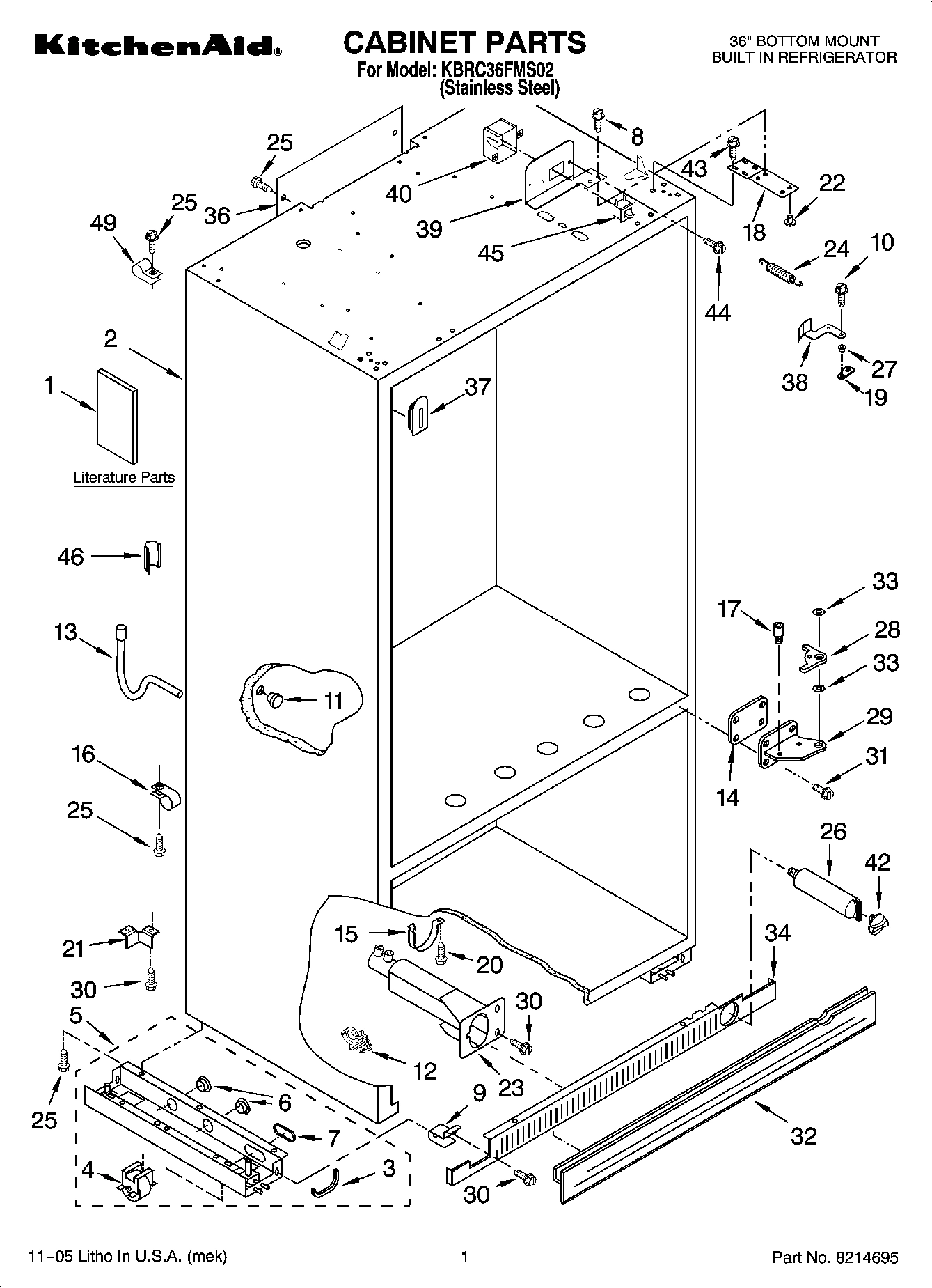 01 - CABINET PARTS