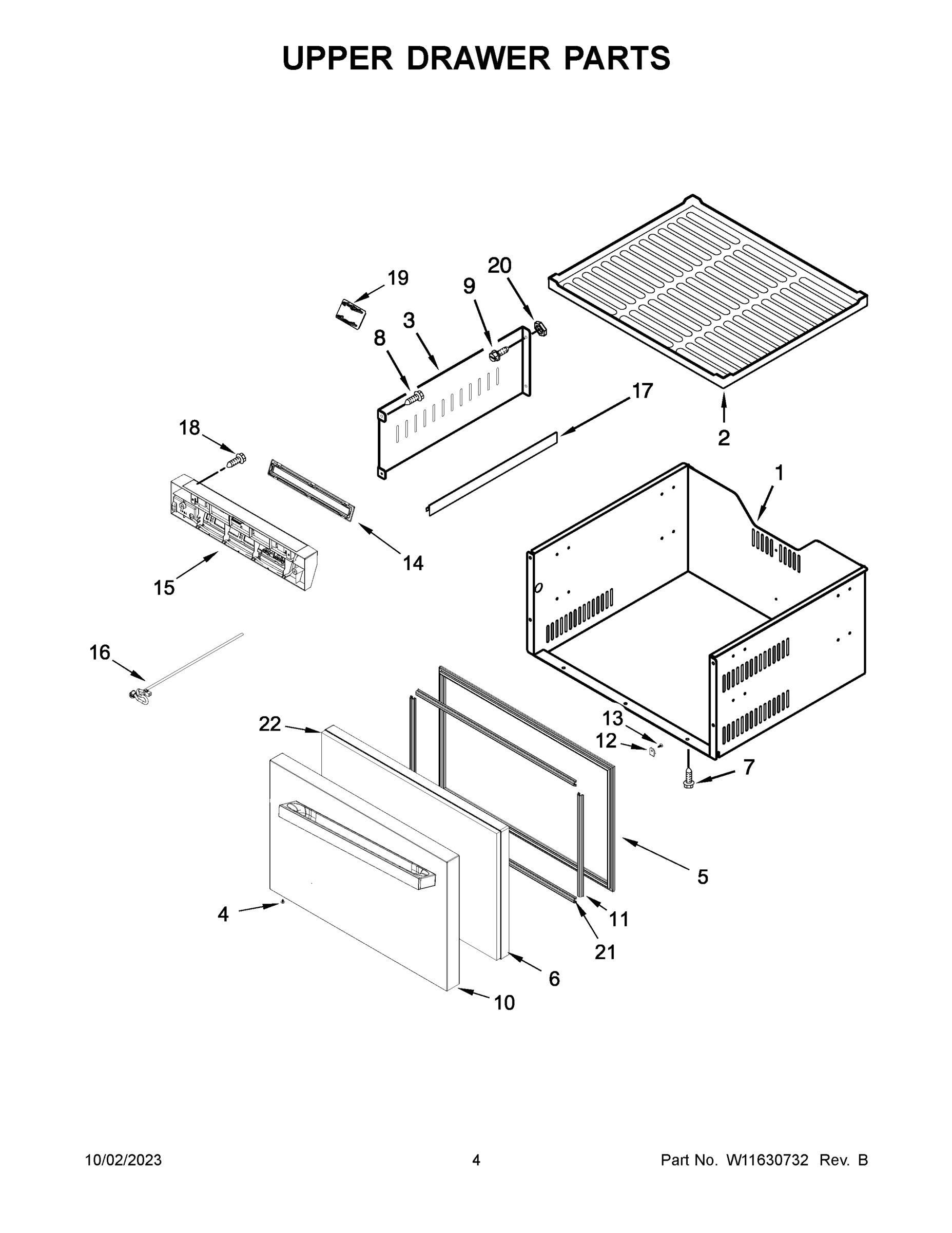 03 - UPPER DRAWER PARTS