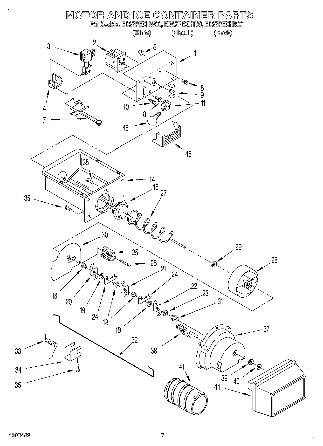05 - MOTOR AND ICE CONTAINER