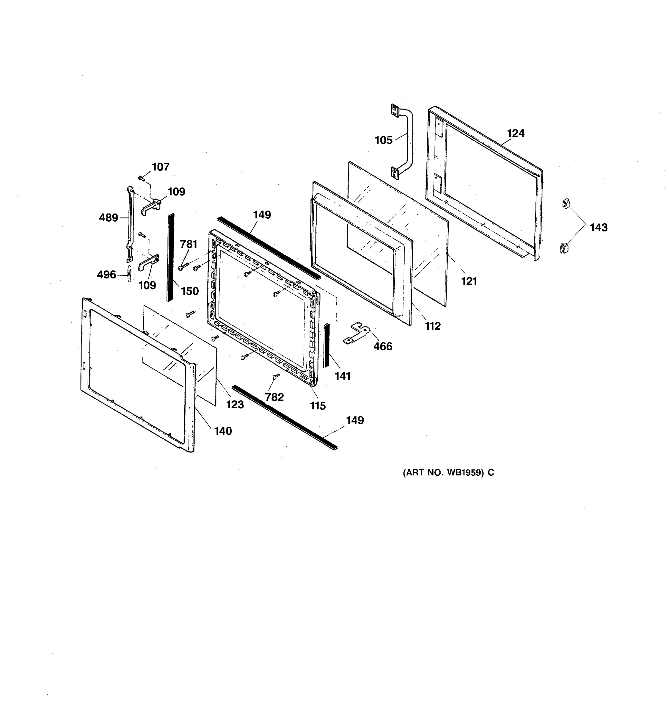 MICROWAVE DOOR