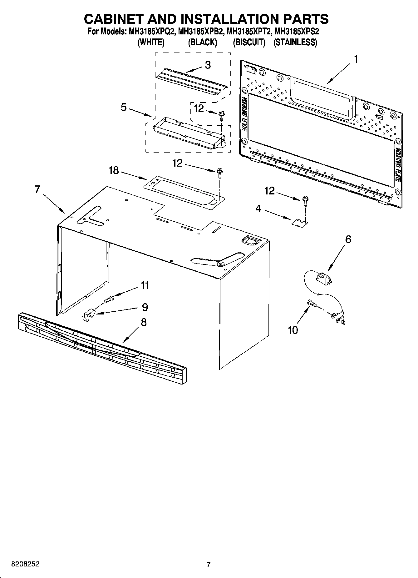 06 - CABINET AND INSTALLATION PARTS