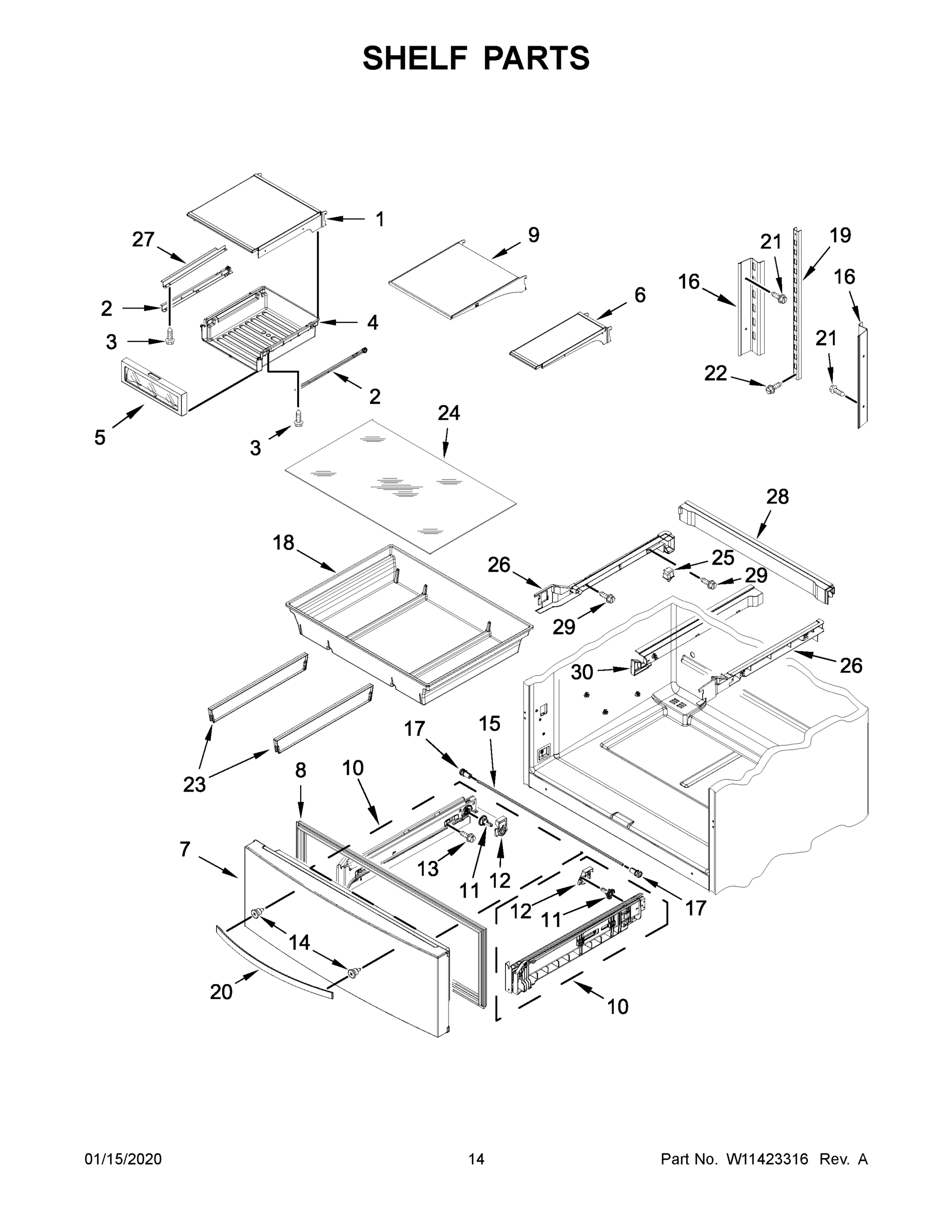 08 - SHELF PARTS