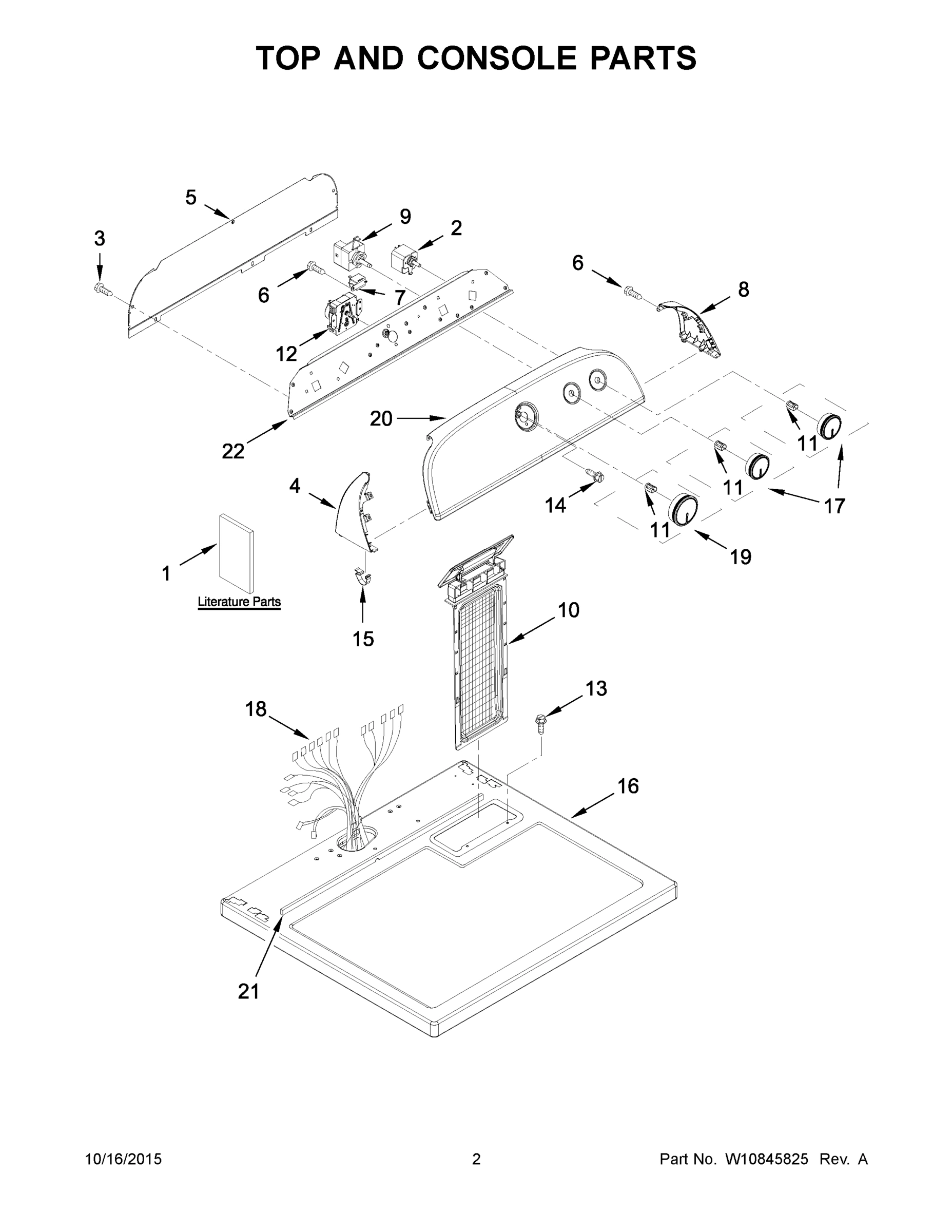 02 - TOP AND CONSOLE PARTS