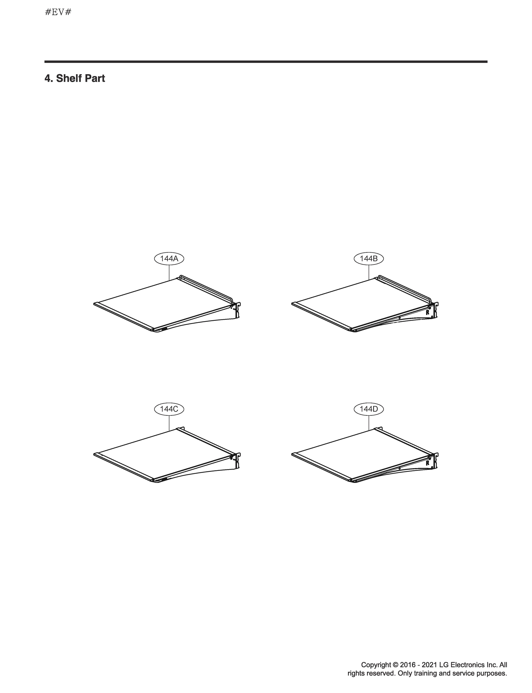 SHELF PART