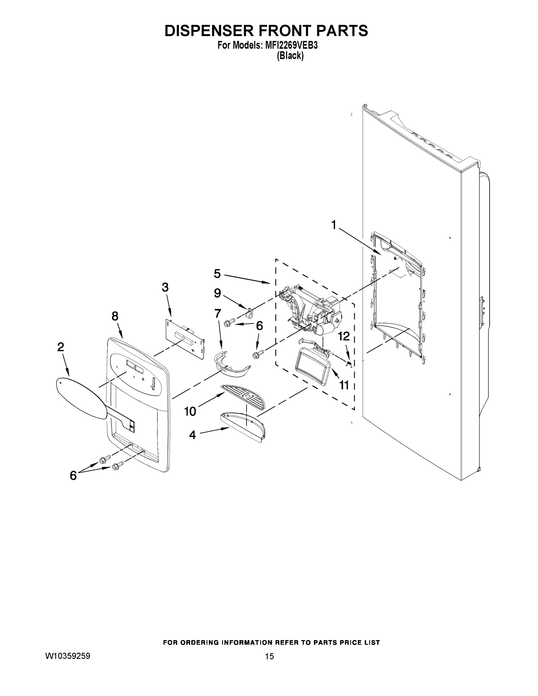 08 - DISPENSER FRONT PARTS