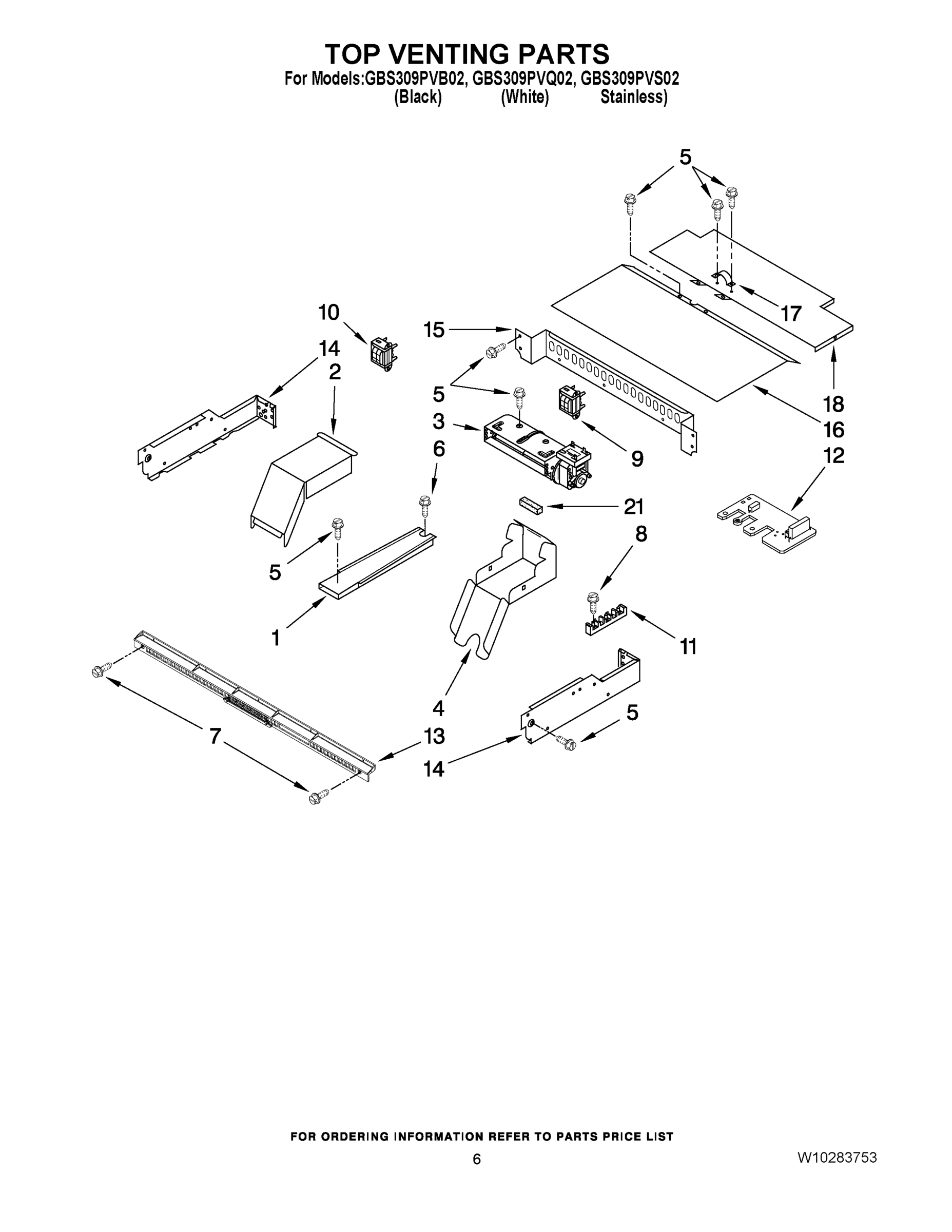 05 - TOP VENTING PARTS