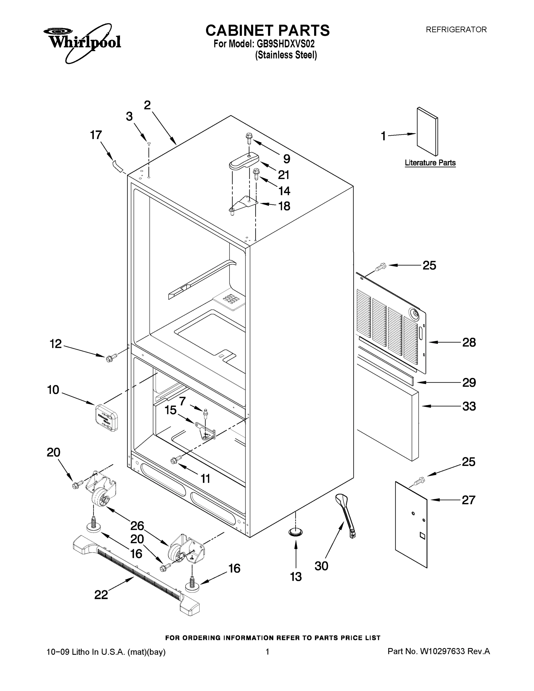 01 - CABINET PARTS