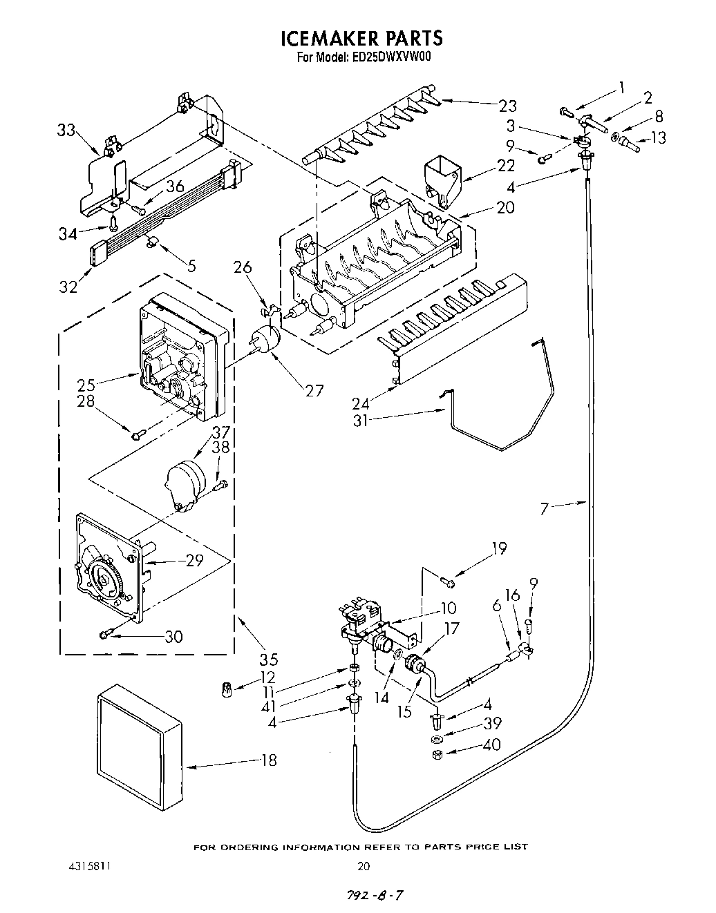 13 - ICE MAKER , NOT ILLUSTRATED