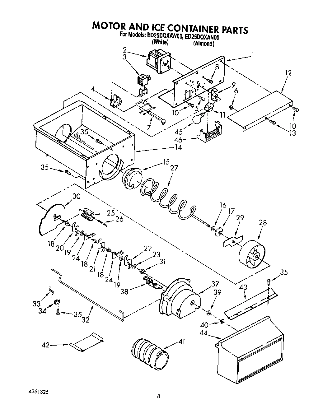 06 - MOTOR AND ICE CONTAINER