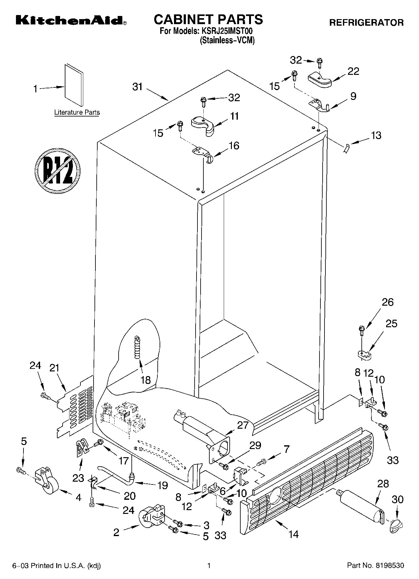 01 - CABINET PARTS