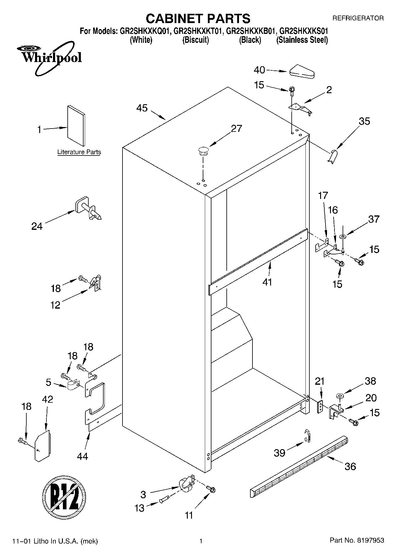 01 - CABINET, LITERATURE