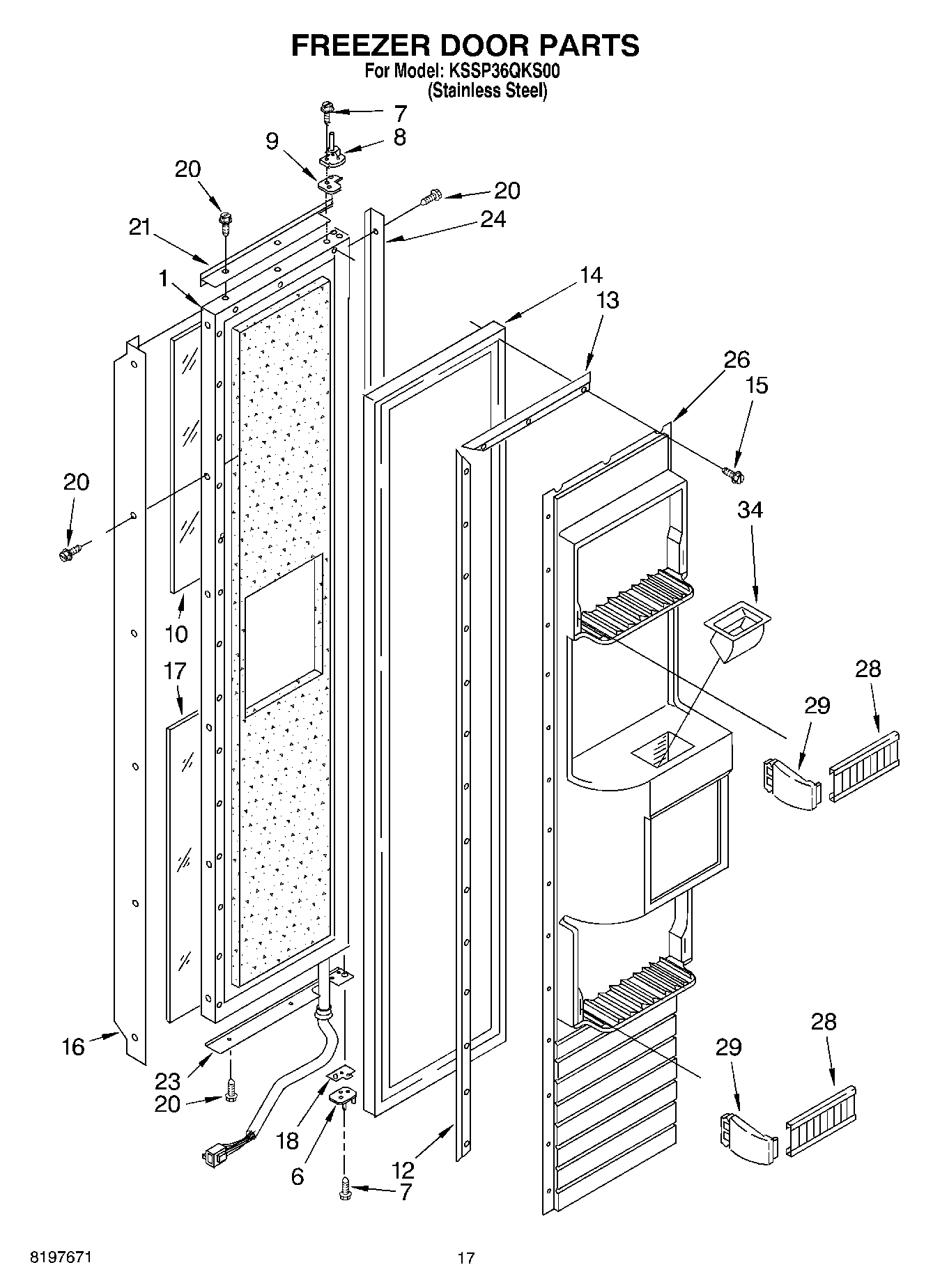 11 - FREEZER DOOR