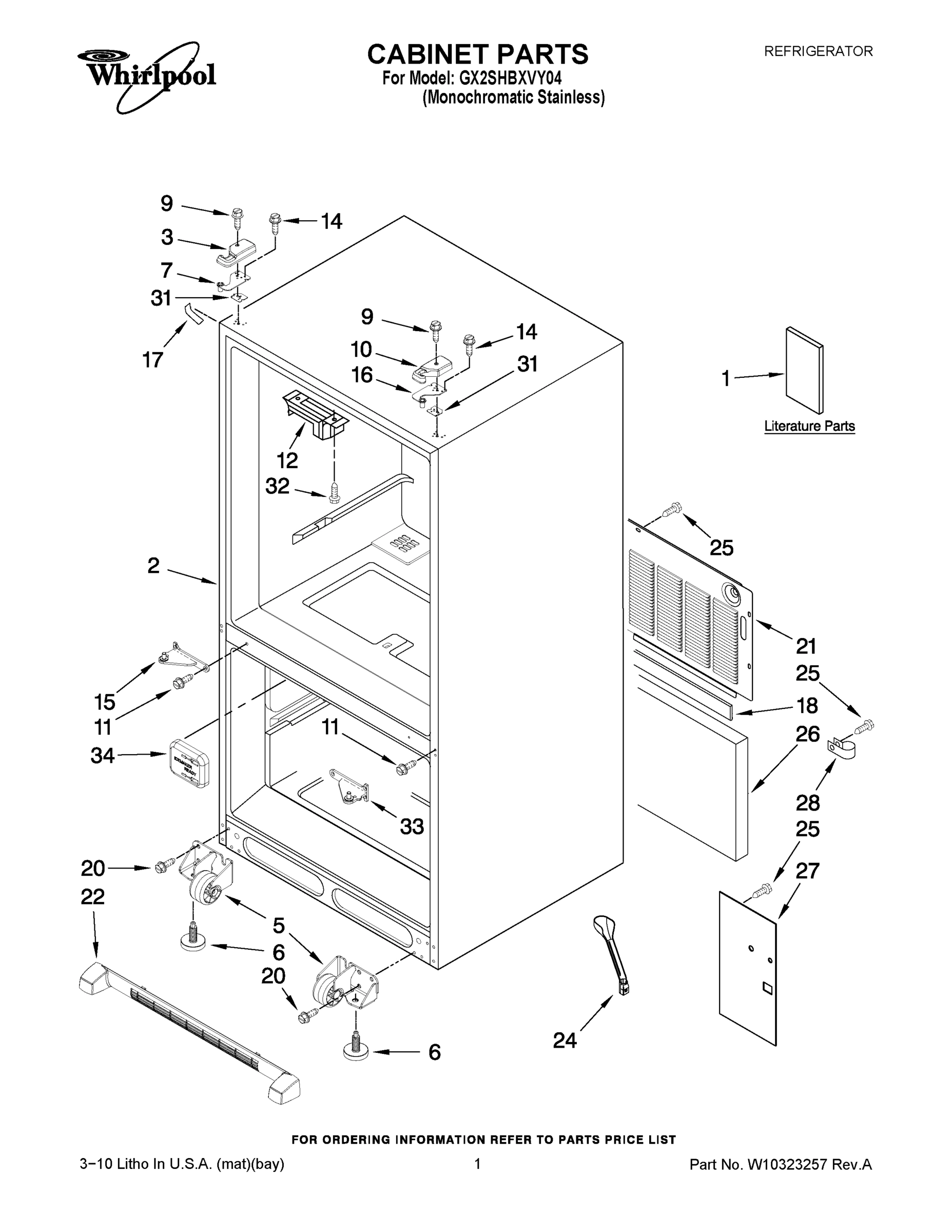 01 - CABINET PARTS
