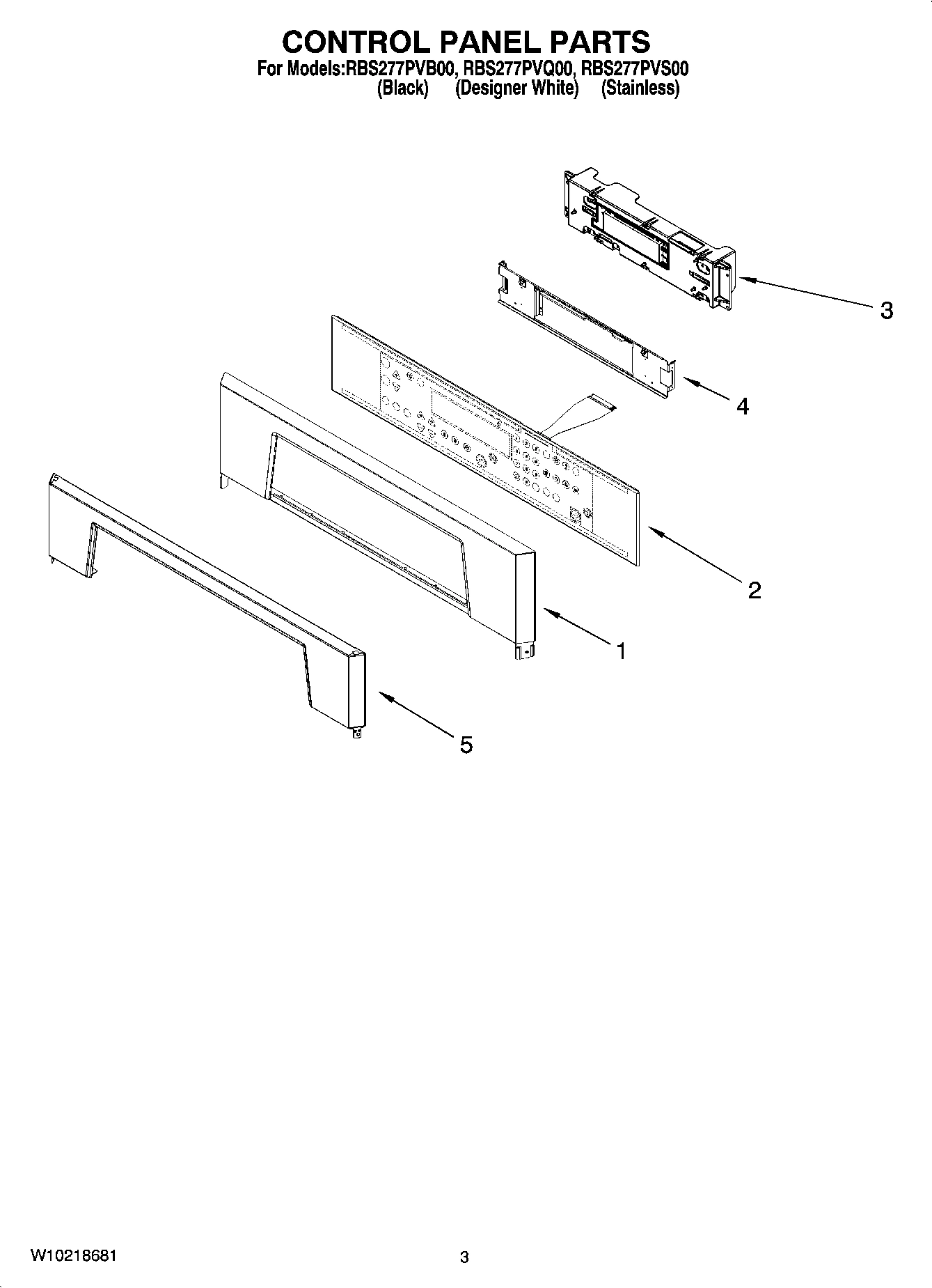 02 - CONTROL PANEL PARTS