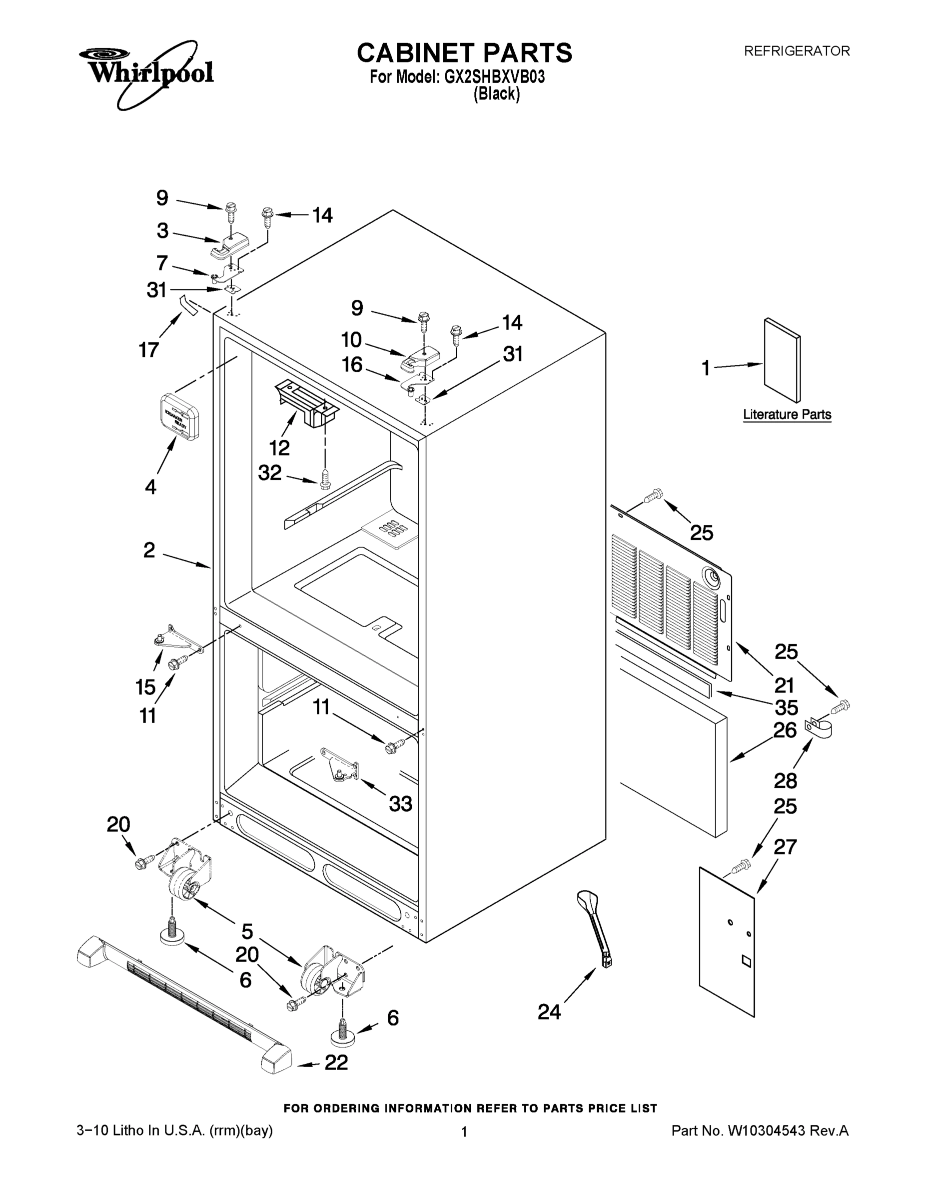01 - CABINET PARTS