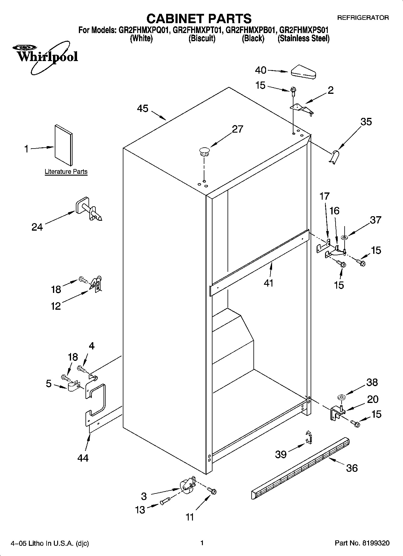 01 - CABINET PARTS