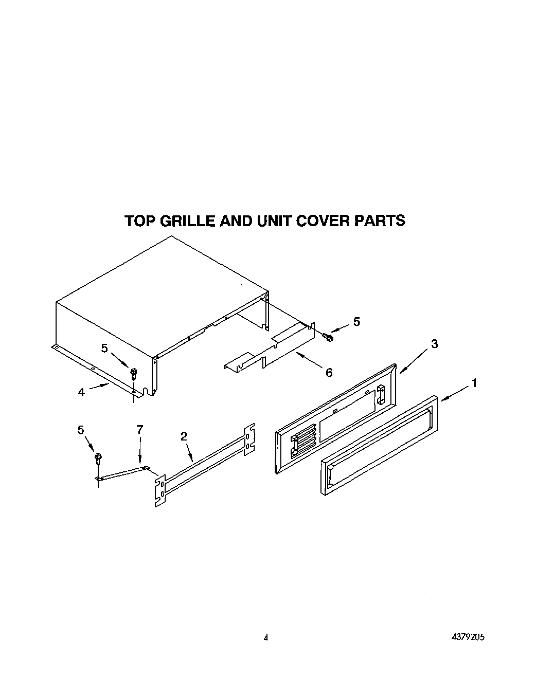 03 - CABINET TRIM AND BREAKER TRIM, TOP