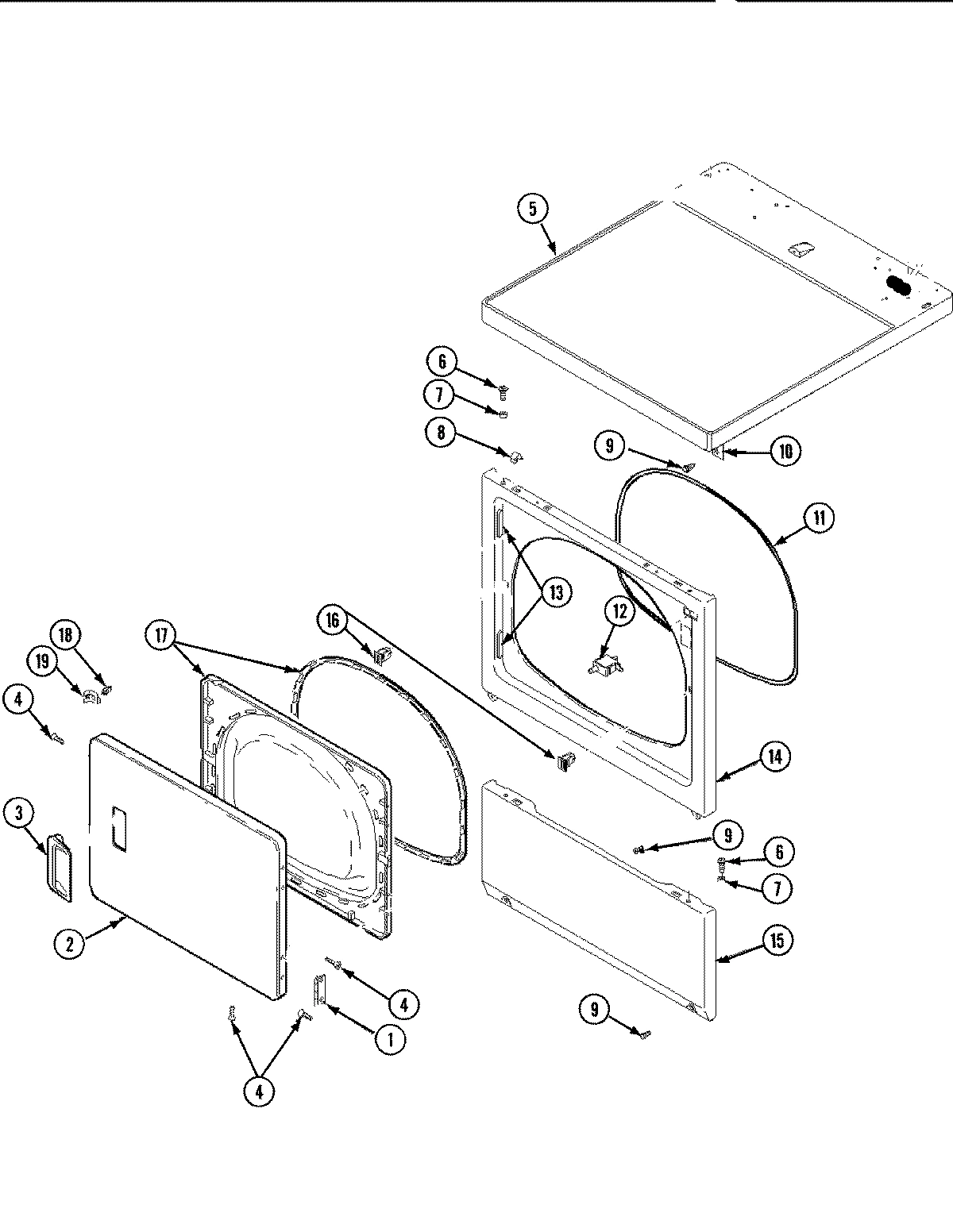 03 - DOOR & FRONT, ACCESS & TOP PANEL
