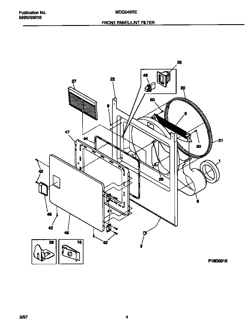 03 - FRONT PANEL/LINT FILTER