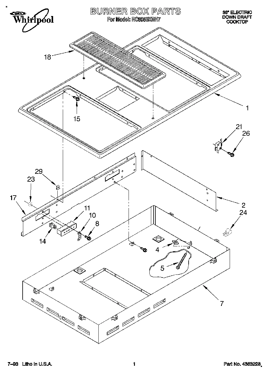 01 - BURNER BOX, LITERATURE AND OPTIONAL