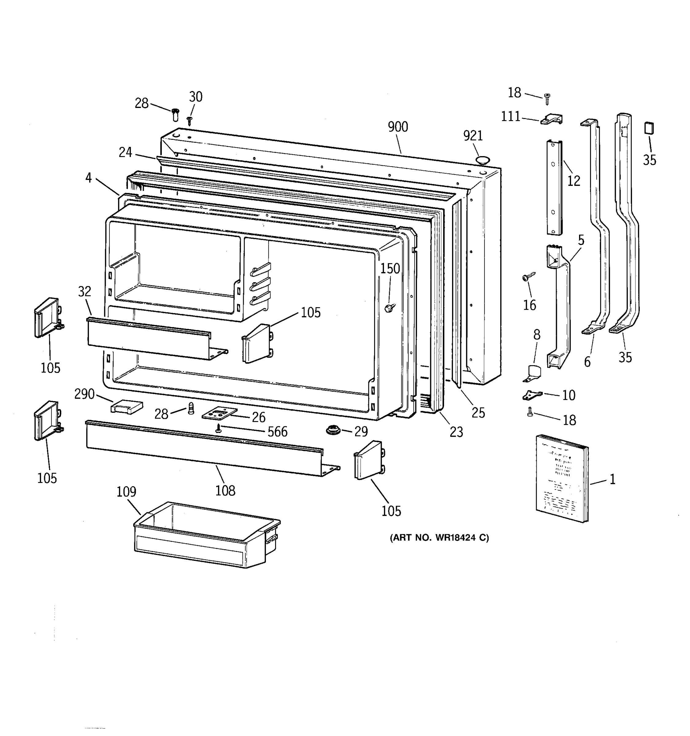 FREEZER DOOR