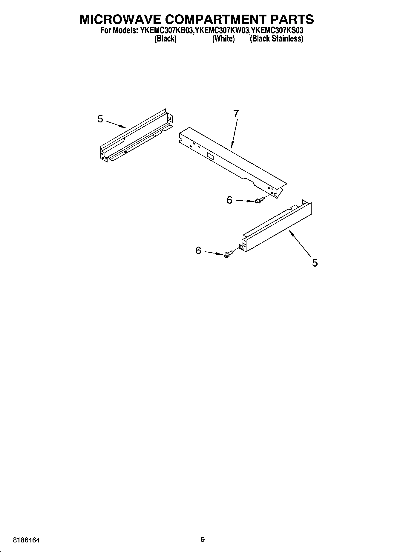 07 - MICROWAVE COMPARTMENT PARTS