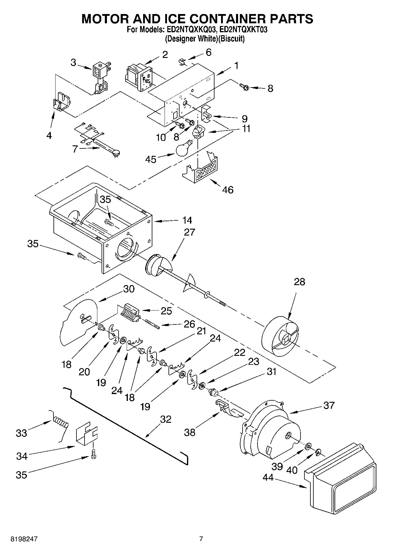 05 - MOTOR AND ICE CONTAINER