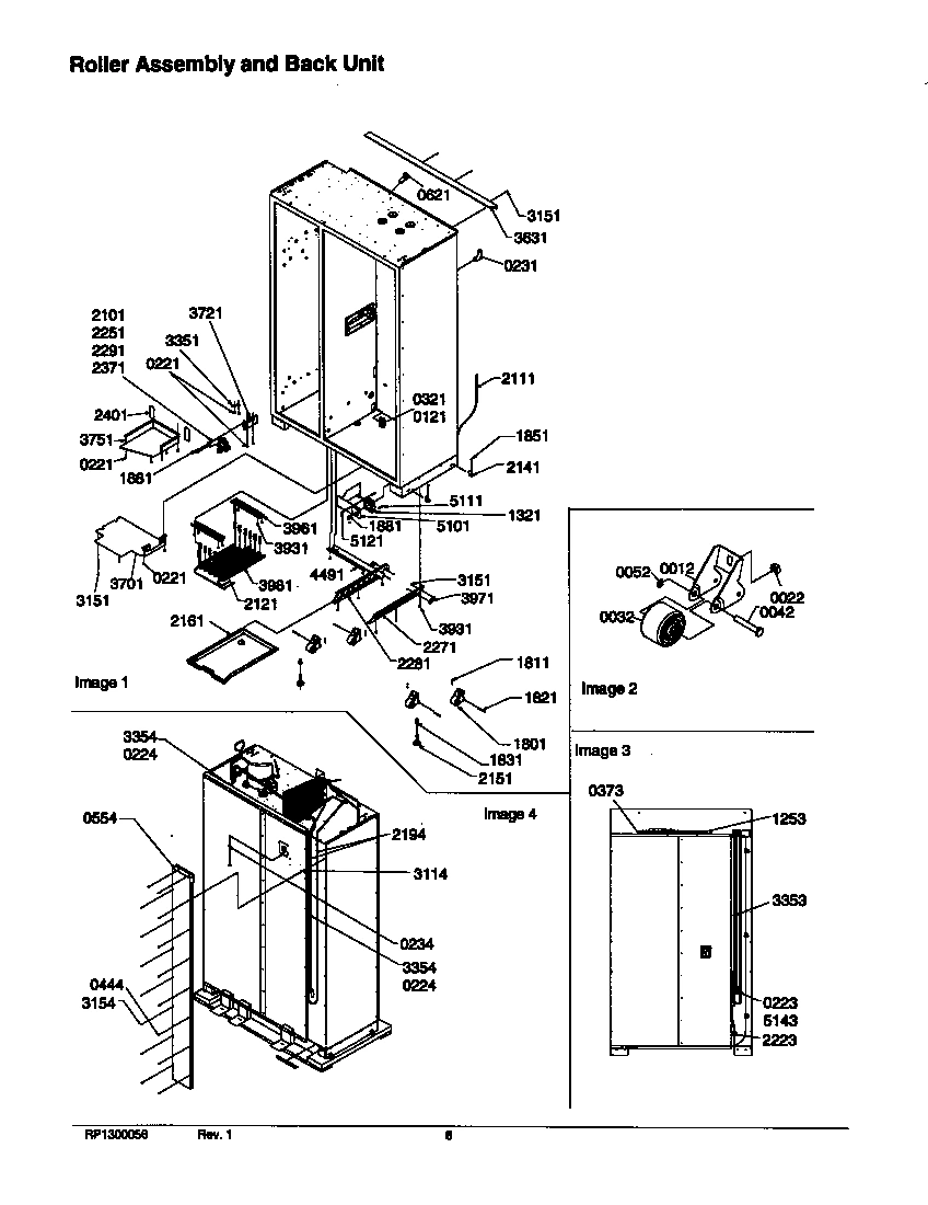 11 - ROLLER ASSY AND BACK UNIT