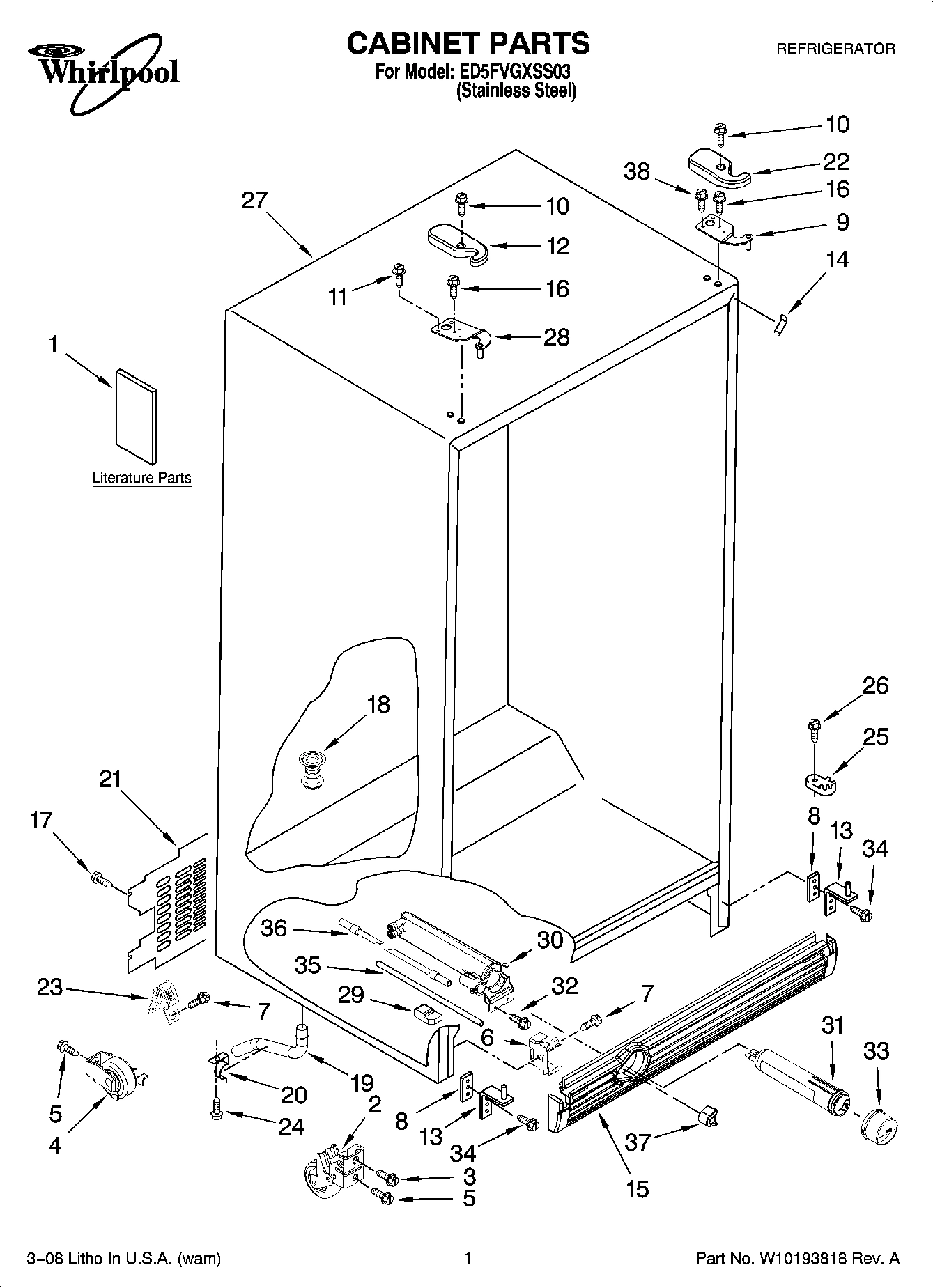 01 - CABINET PARTS