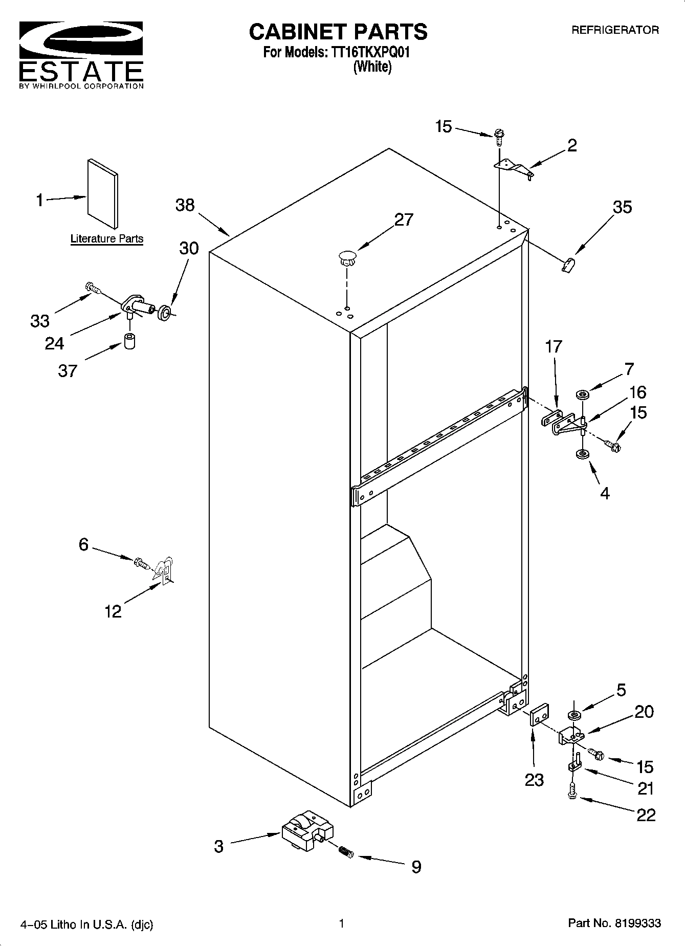 01 - CABINET PARTS