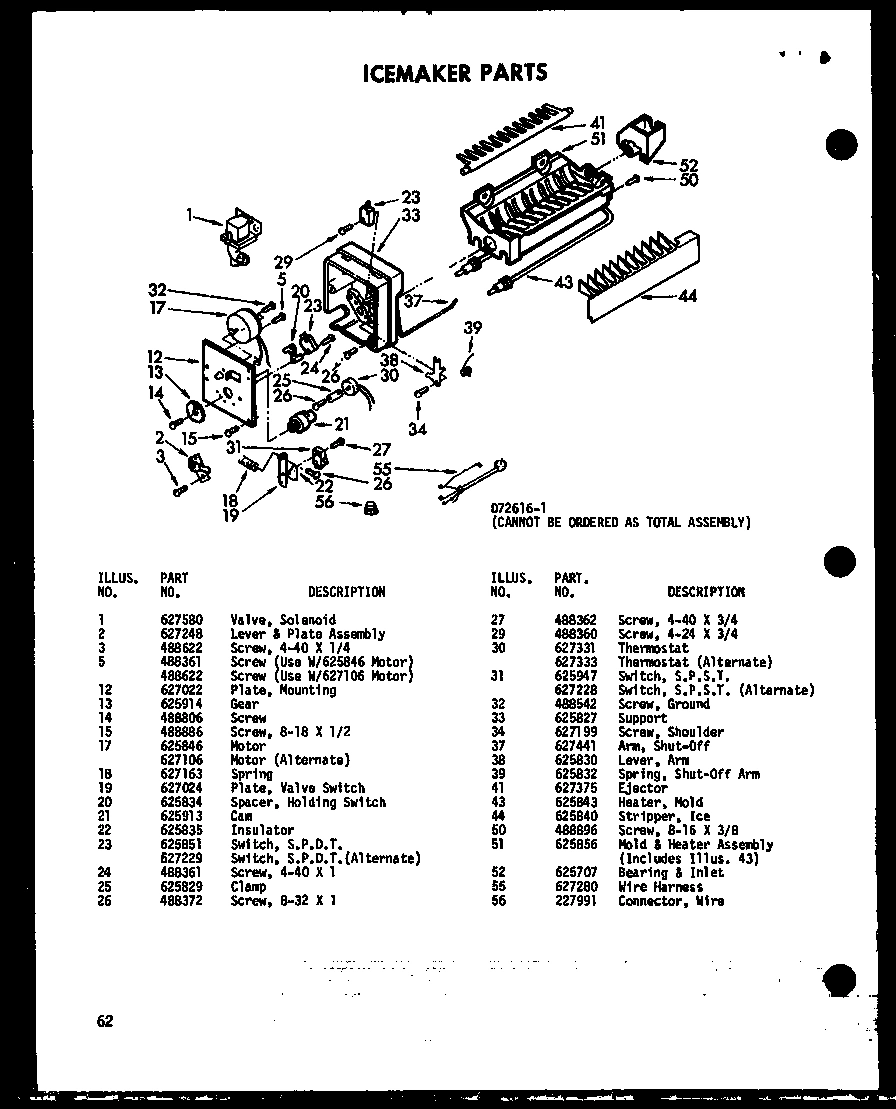 10 - ICEMAKER PARTS