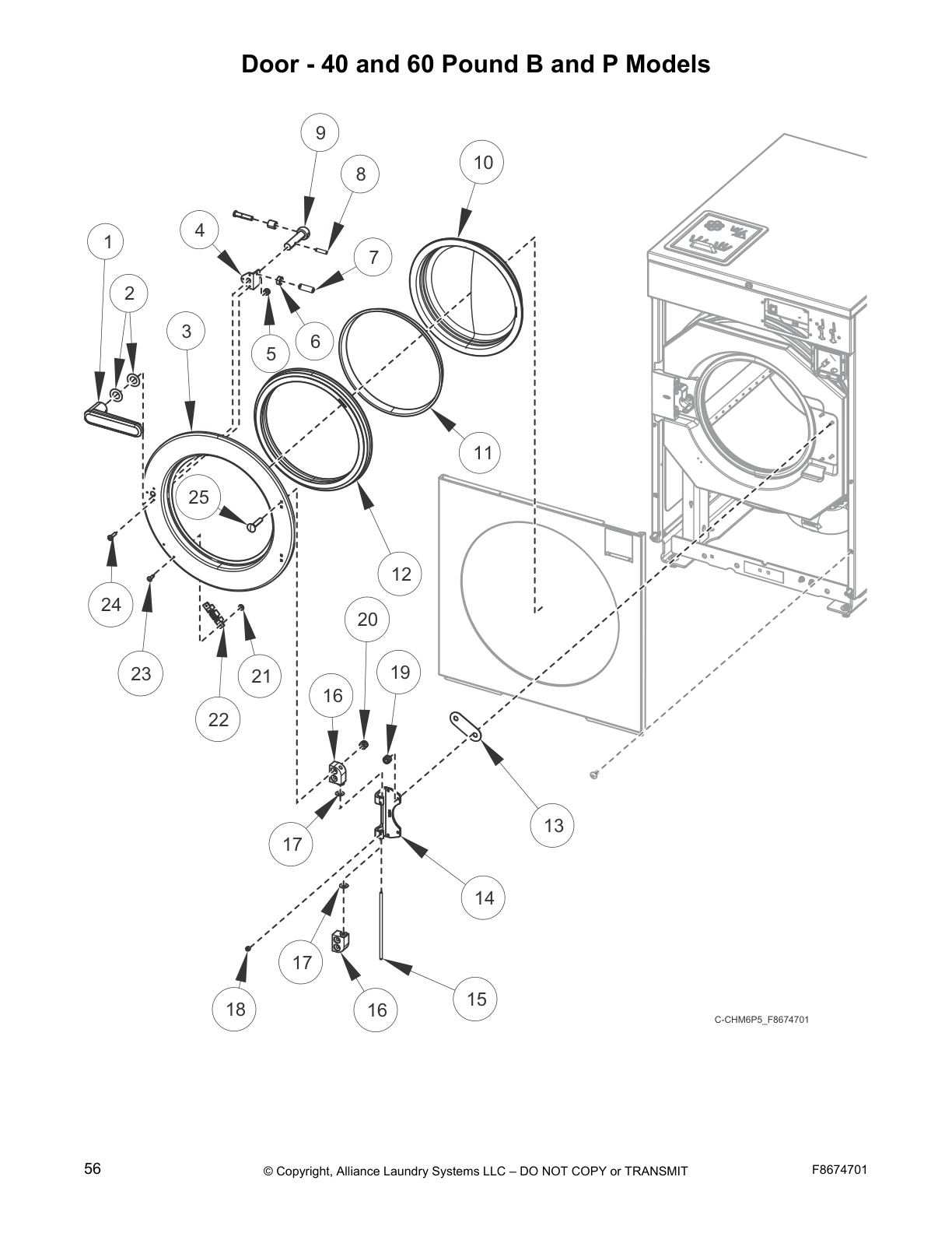 Door - 40 and 60 Pound B and P Models