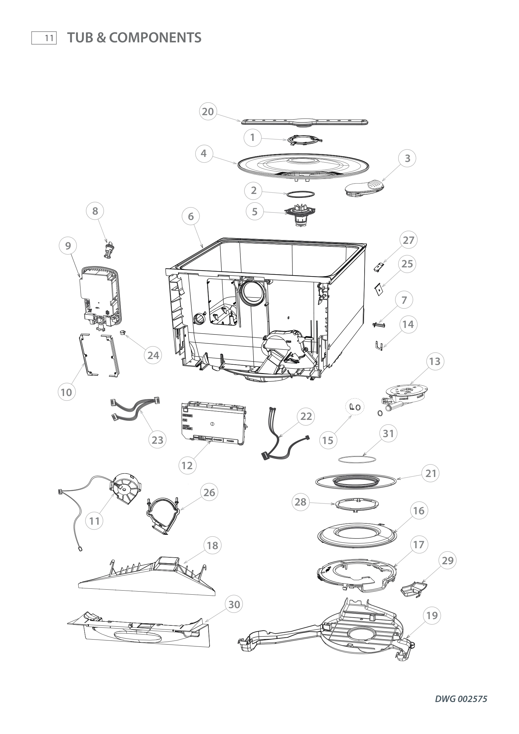TUB & COMPONENTS