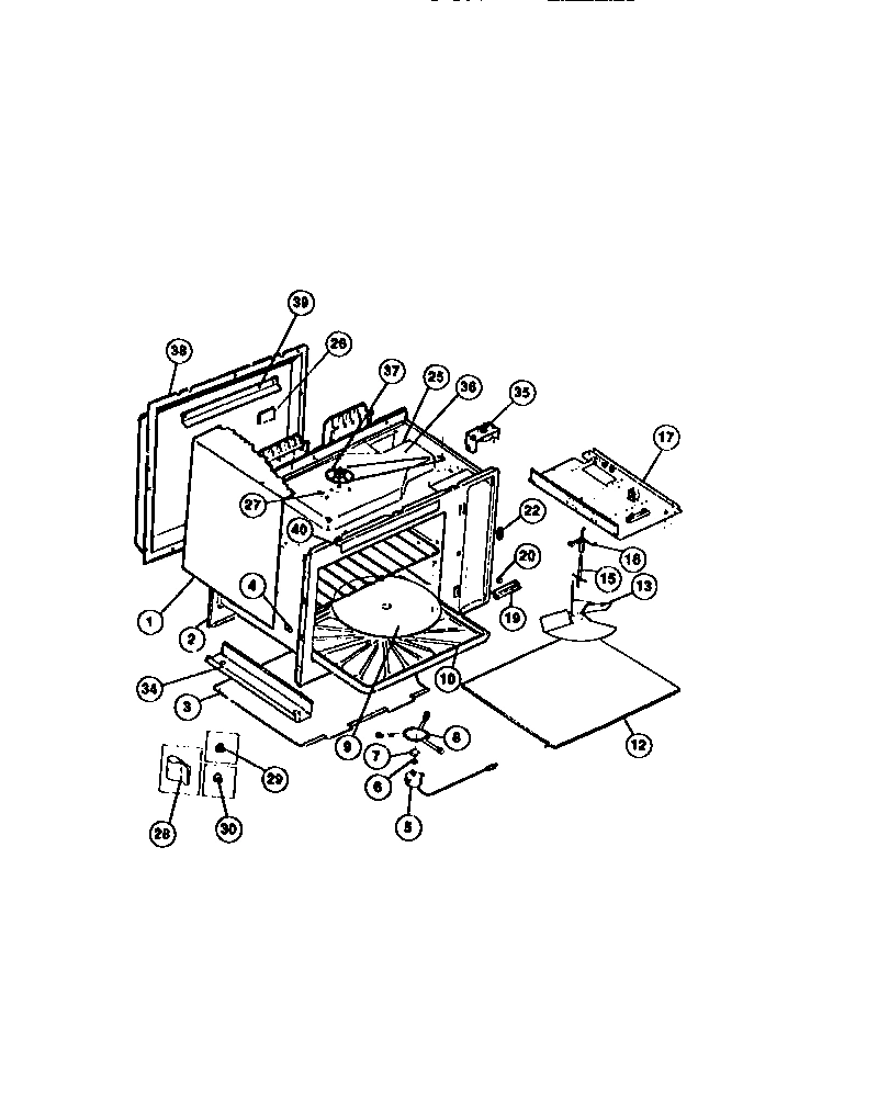 08 - UPPER OVEN LINER, PANELS