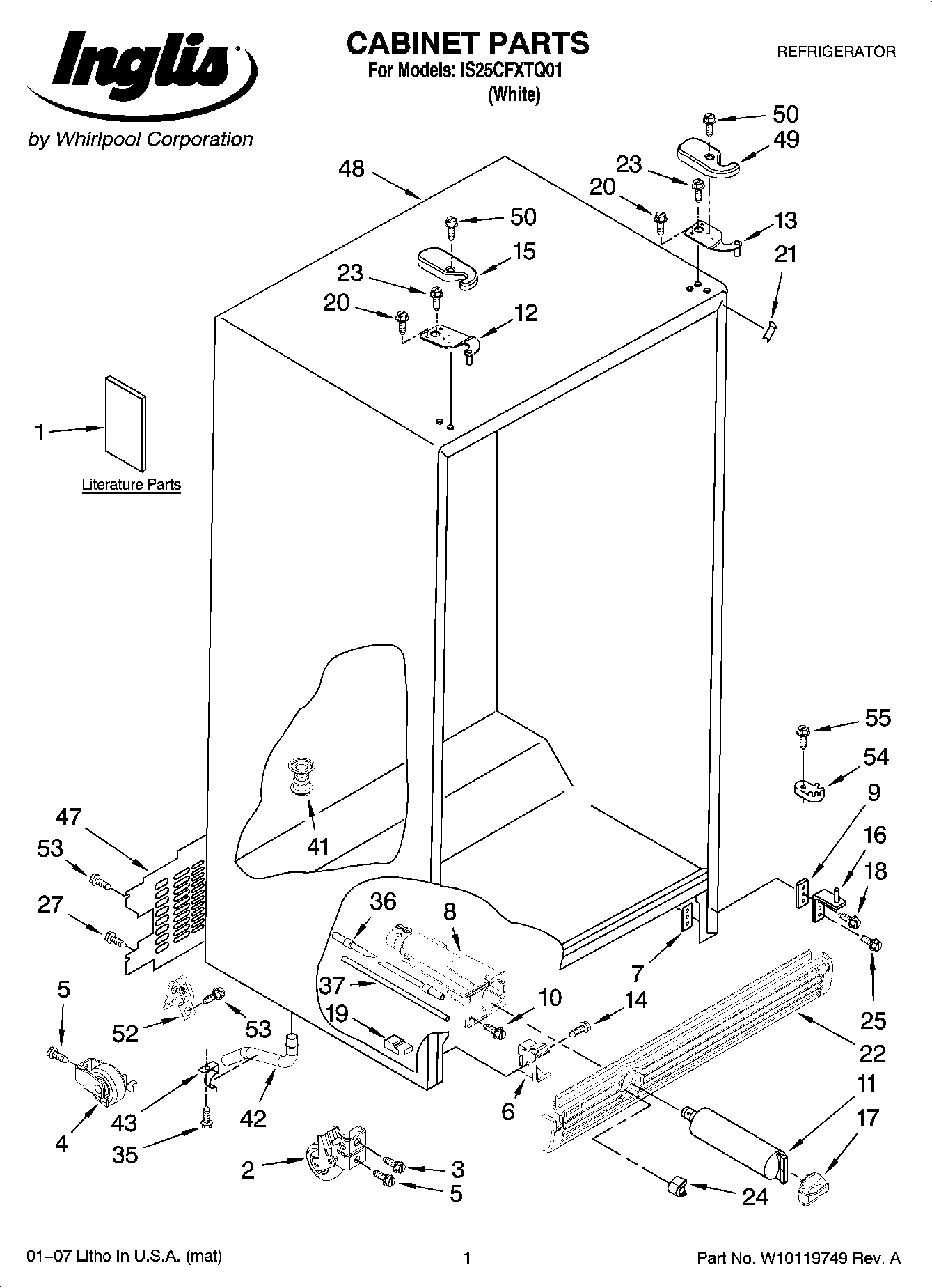 01 - CABINET PARTS