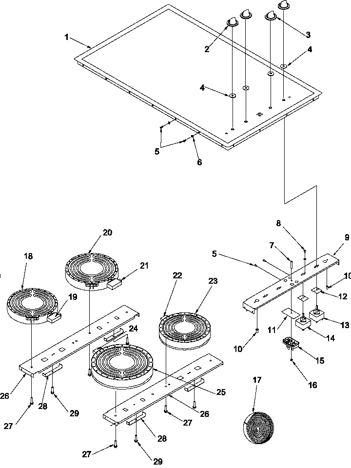 01 - COOKTOP ASSY